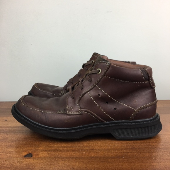 Clarks Wave Center Top Brown Leather Chukka Boots 26102153 Men’s Size 7.5M. - Picture 11 of 11